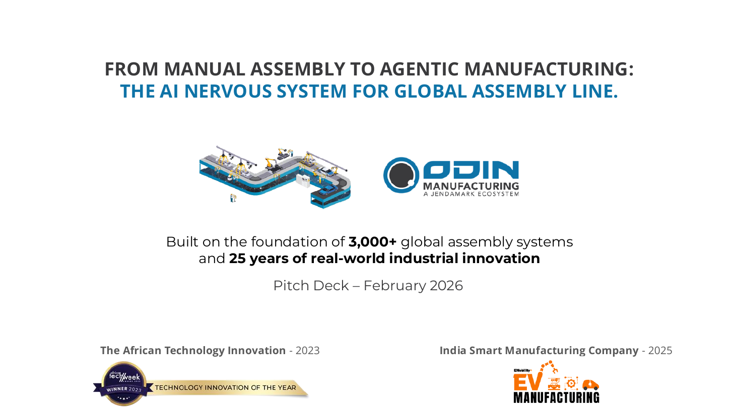 ODIN pitch deck cover